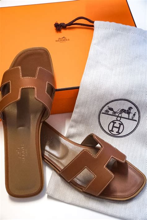 real hermes oran sandals